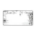 White cyberpunk deskmat