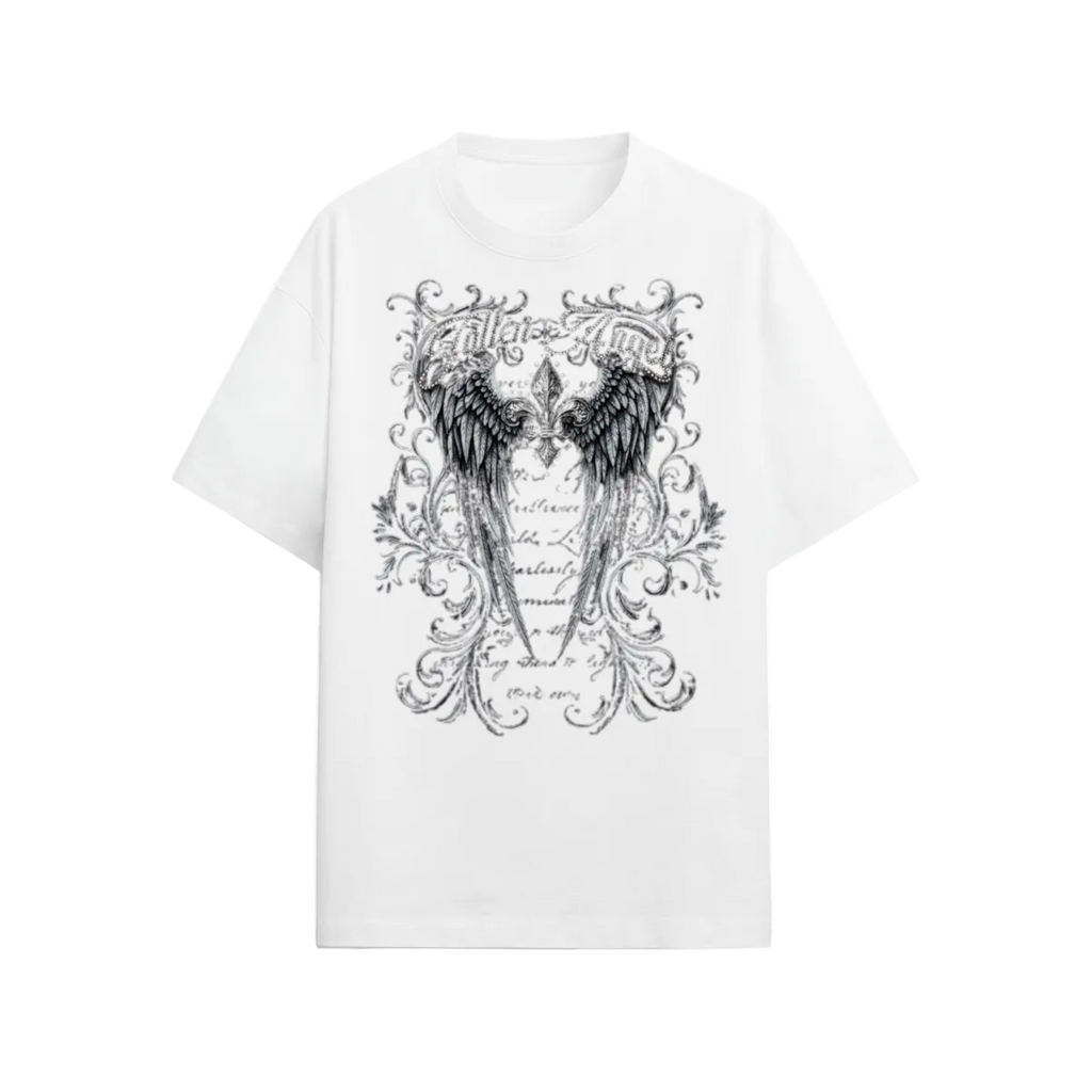 Y2K Angel wings graphic t-shirt