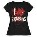 Black zombies graphic t-shirt