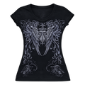 Black cross graphic t-shirt