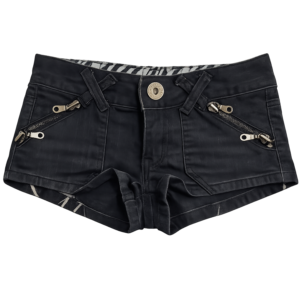 Alternative black demin shorts