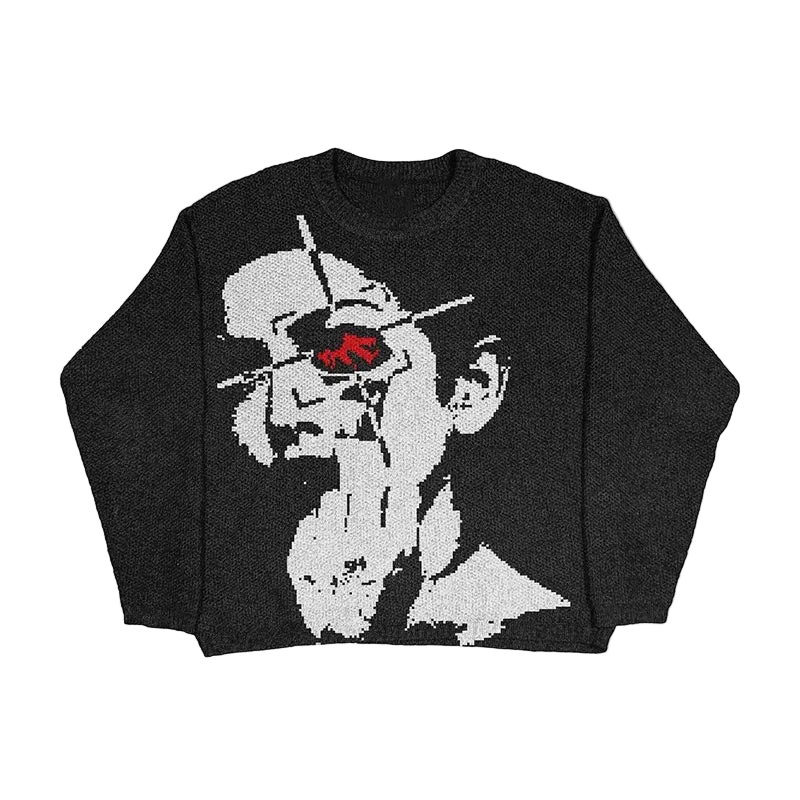 'Red shot' sweater