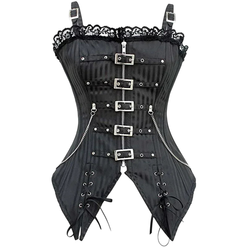 Gothic Lace buckle corset